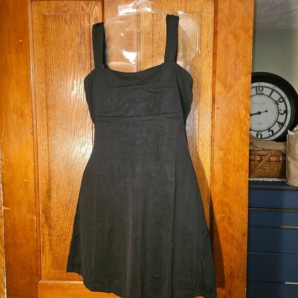 NWT Little Black Mini Dress Small | Tie-Back Backless Party Bodycon Cocktaill - Picture 1 of 8